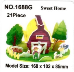 48145-1 3D puzzle PLATE - FARMA